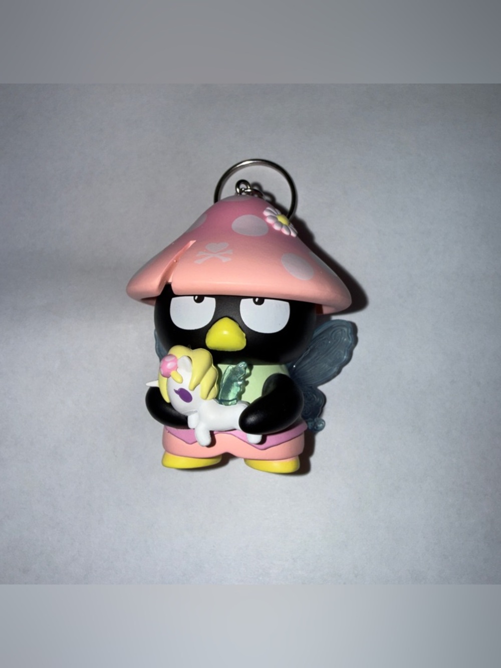Tokidoki Sanrio Badtz-Maru Fairy Mushroom Keychain